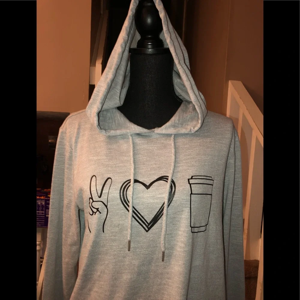 PacSun Grey Graphic Hoodie - Picture 2 of 6